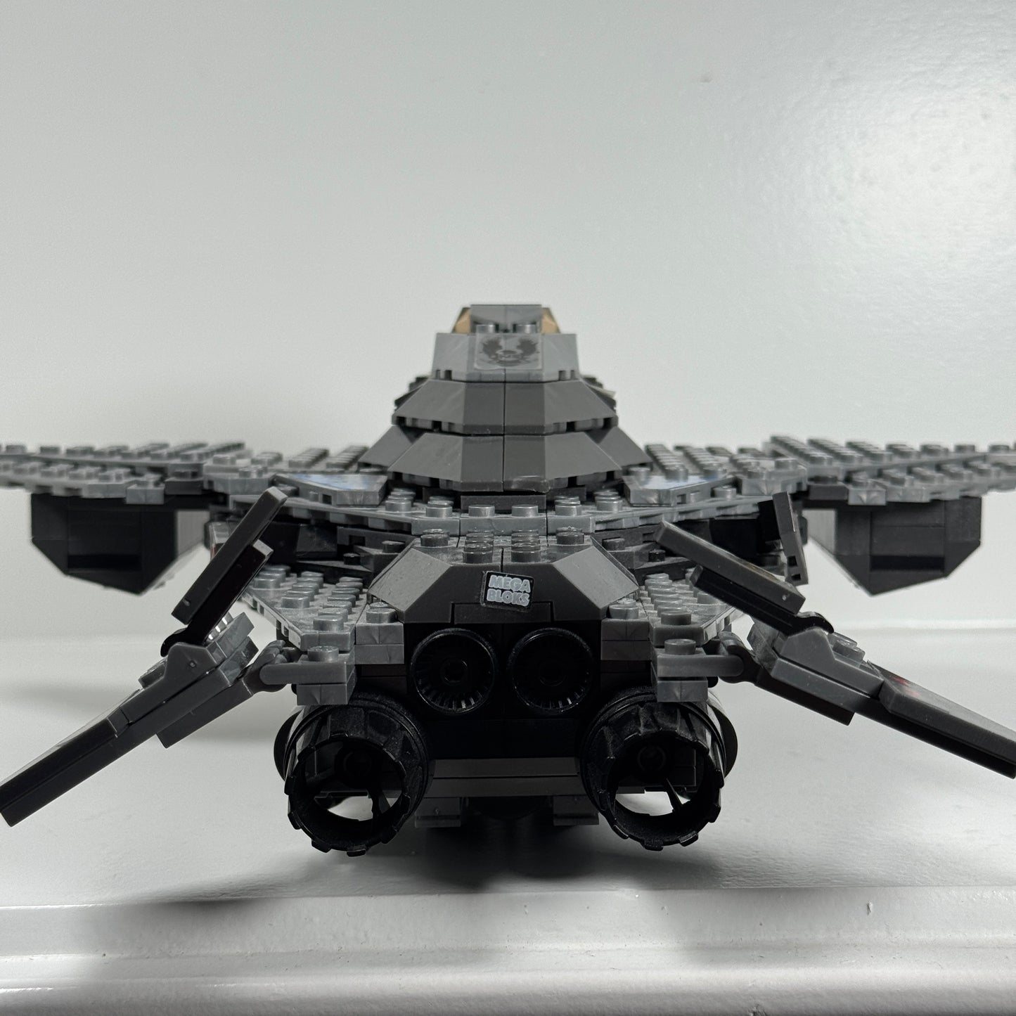 Halo Mega Bloks Construx UNSC Broadsword Midnight Strike Used Complete