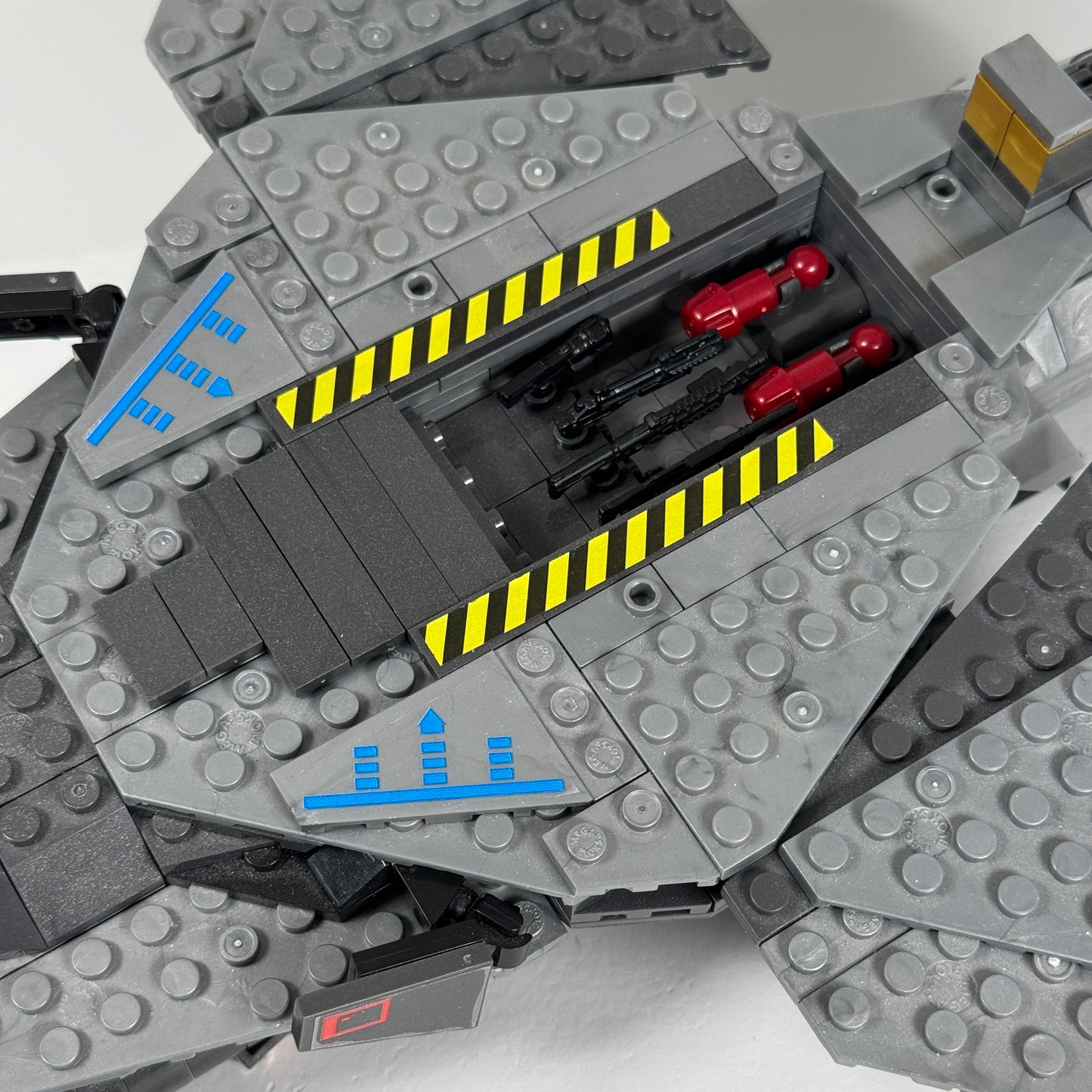 Halo Mega Bloks Construx UNSC Broadsword Midnight Strike Used Complete