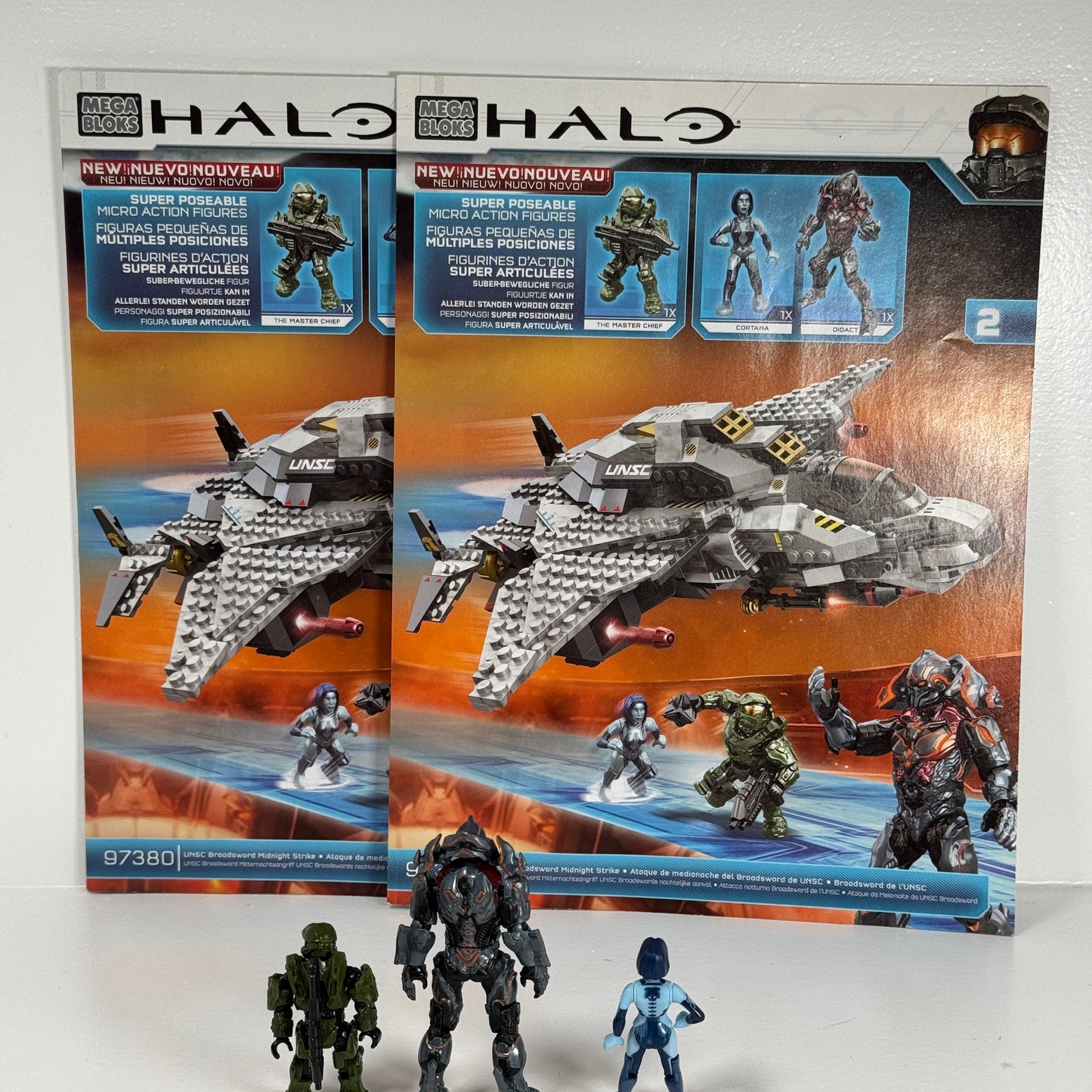 Halo Mega Bloks Construx UNSC Broadsword Midnight Strike Used Complete