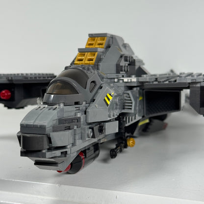 Halo Mega Bloks Construx UNSC Broadsword Midnight Strike Used Complete
